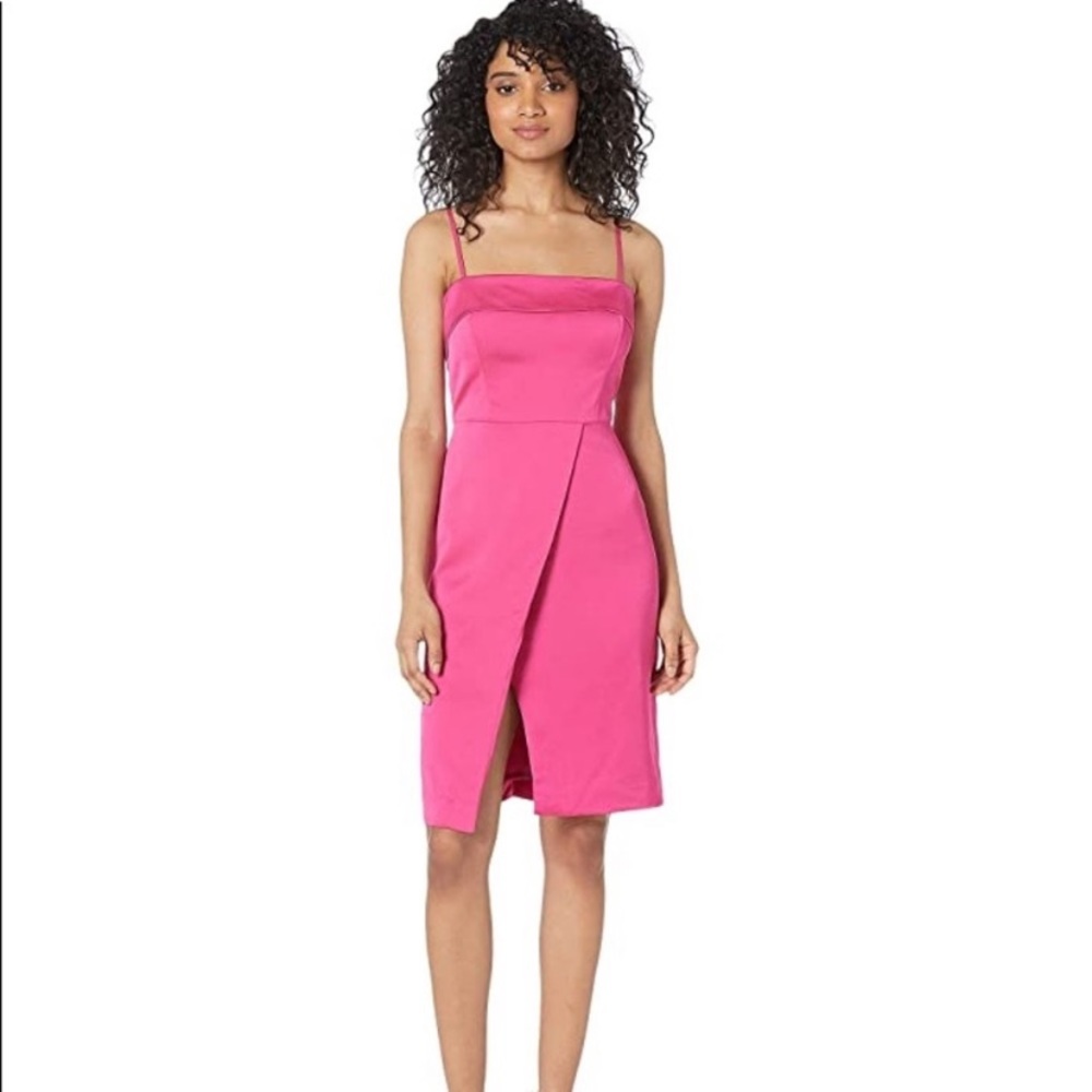NWT J.Crew Foldover Dress in Crisp Berry